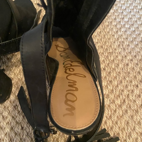 Sam Edelman Black Fringe Heels - Picture 7 of 14